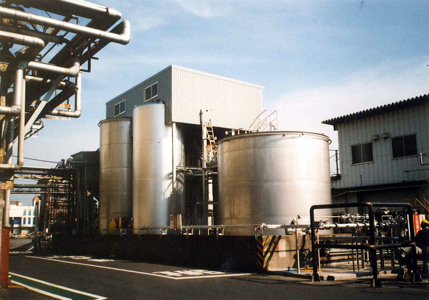 酒造工場アルコール受入ブレンド設備工事
